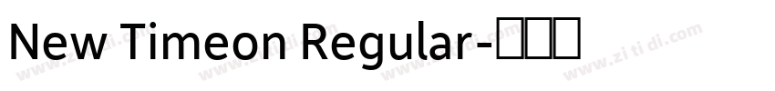 New Timeon Regular字体转换